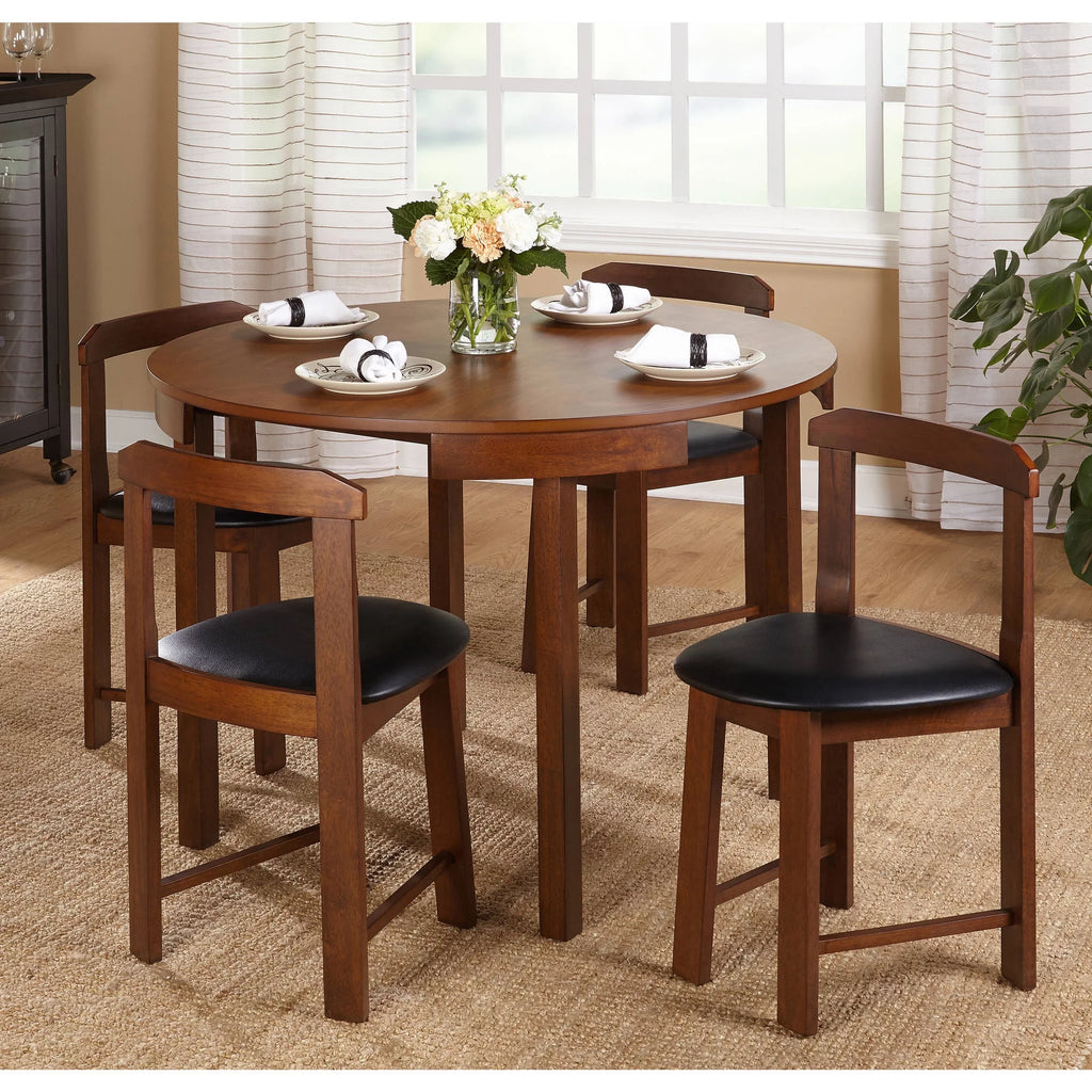 5 Piece Brown MDF Dining Set Y8339