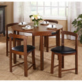 5 Piece Brown MDF Dining Set Y8339