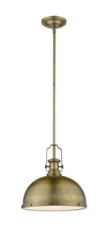 1 Light Pendant 13.25 inches Wide 13 inches High Heritage Brass Finish U473920