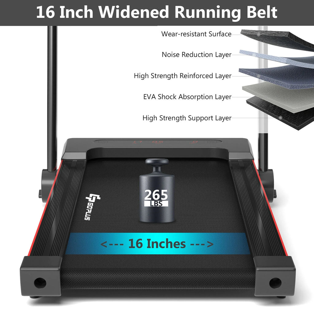 2.25HP 3-in-1 Folding Treadmill Black T332072