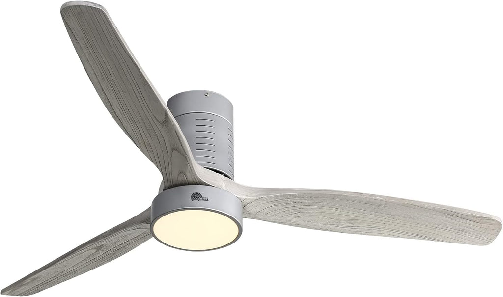 52 Inch Flush Mount Ceiling Fan with Remote Control W540