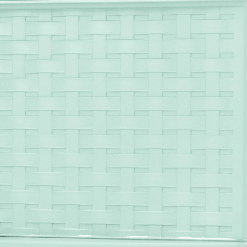 3 Drawer Wide Weave Tower White G308