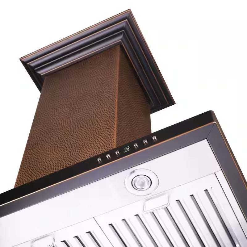 36 in. 400 CFM Convertible Island Mount Range Hood with LED Light U88909