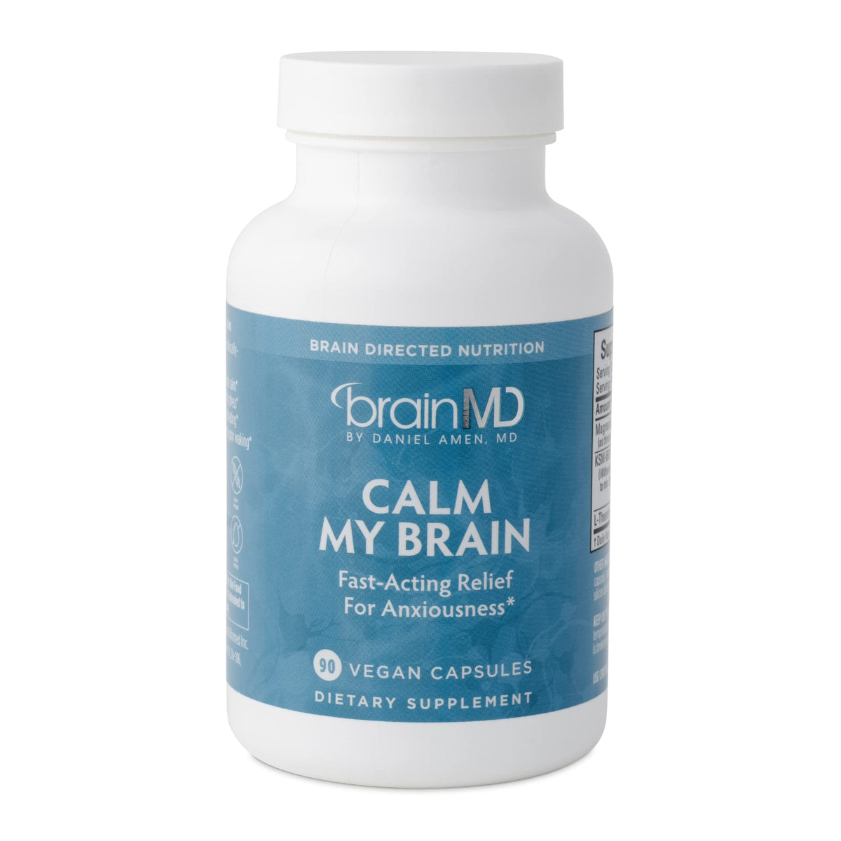 Vegan Capsules with Magnesium, Ashwagandha & L-Theanine 90 Capsules M12316