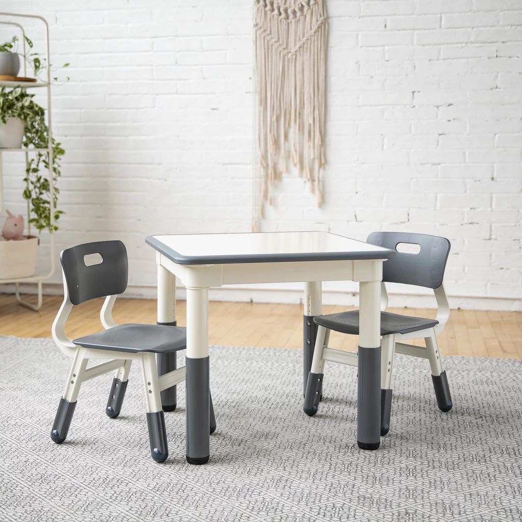 Adjustable Kids Activity Table with 2 Chairs X918485