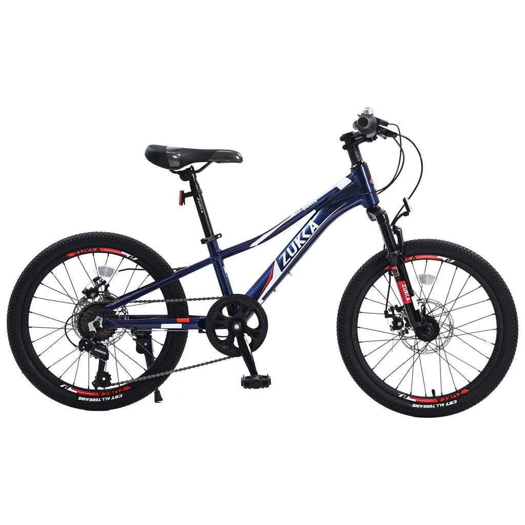 24 in 7-Speed Aluminum Mountain Bike with Double Disc Brake L82792