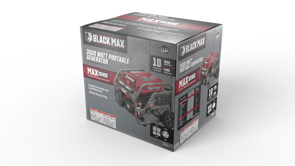 Black Max Portable 3600 Watt Generator D714