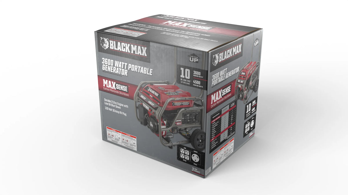 Black Max Portable 3600 Watt Generator D714
