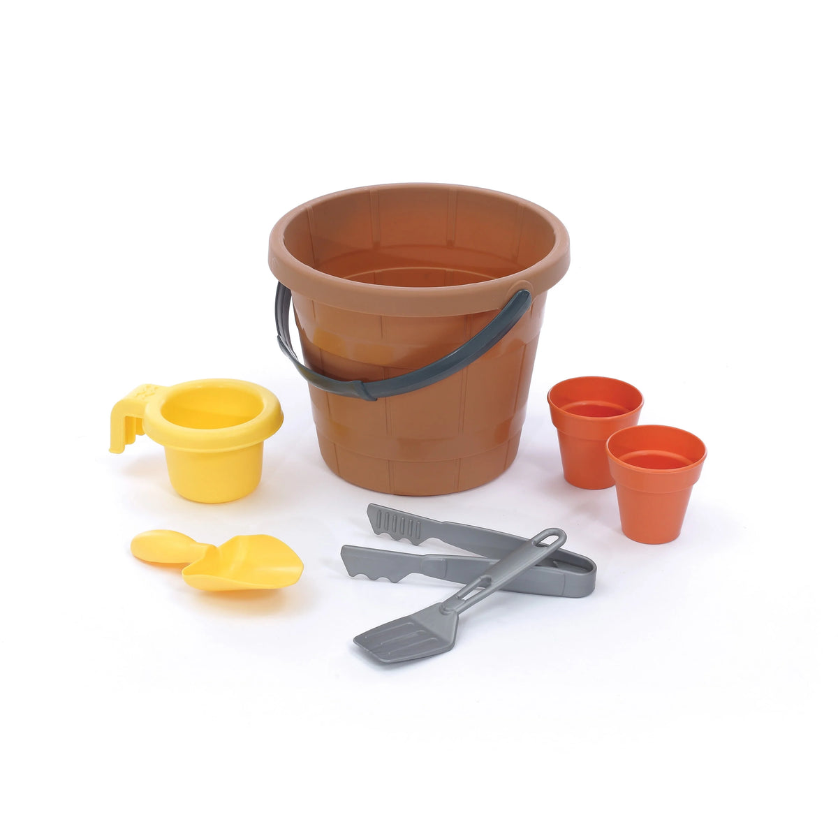 Brown Toddler Playhouse with Grill and Planter V4962