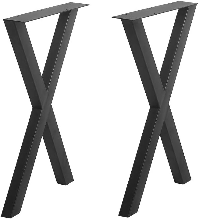 Black Metal Furniture Legs 28” 2 Pcs L575196