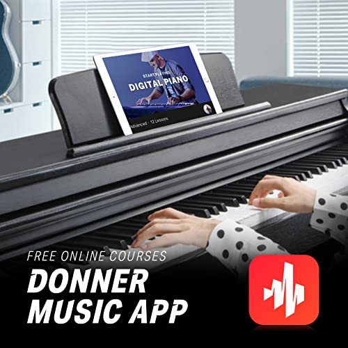 88-Key Weighted Action Digital Piano with Stand and Pedals Black X510108
