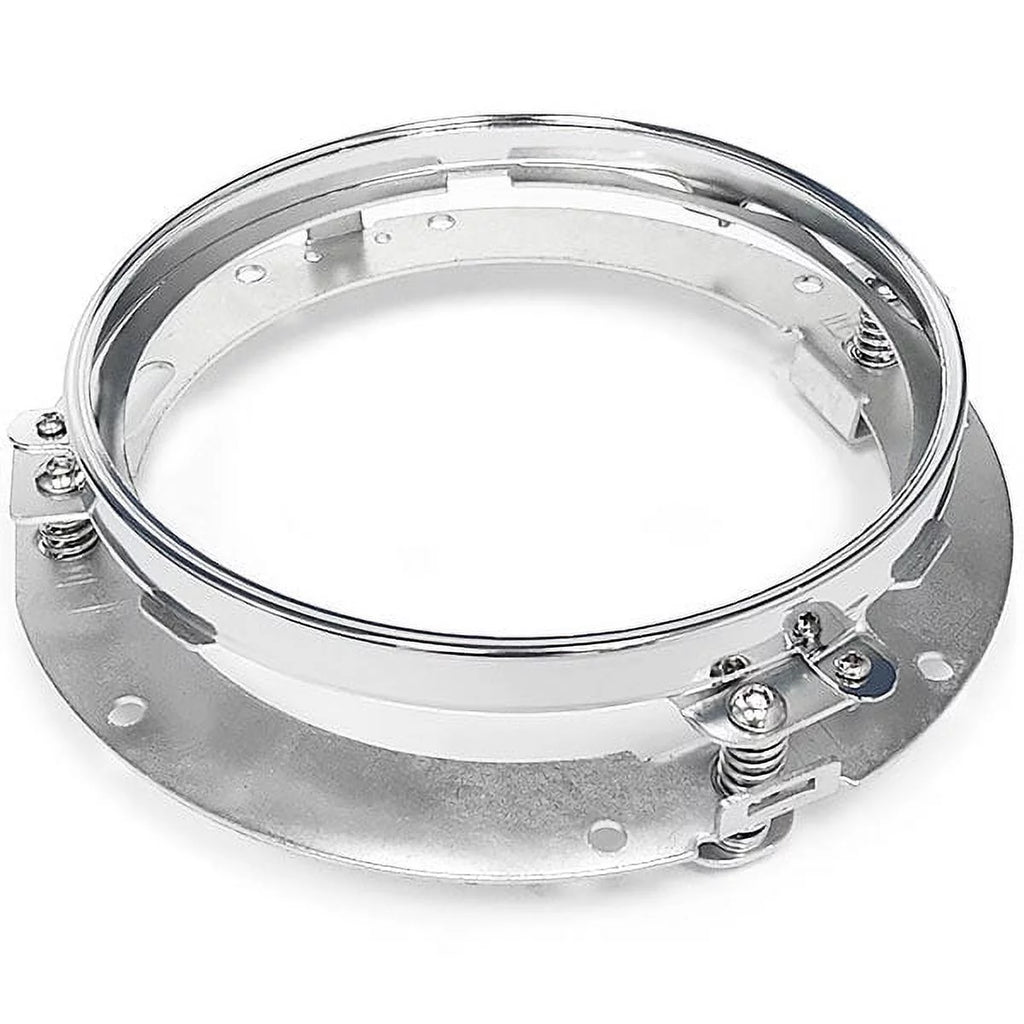 Chrome 7" LED Headlight Mounting Ring Trim Bracket Y5757