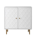 White High Gloss 2 Door Accent Cabinet L328