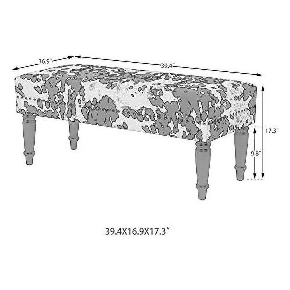 Upholstered Bench with Rivet K101028