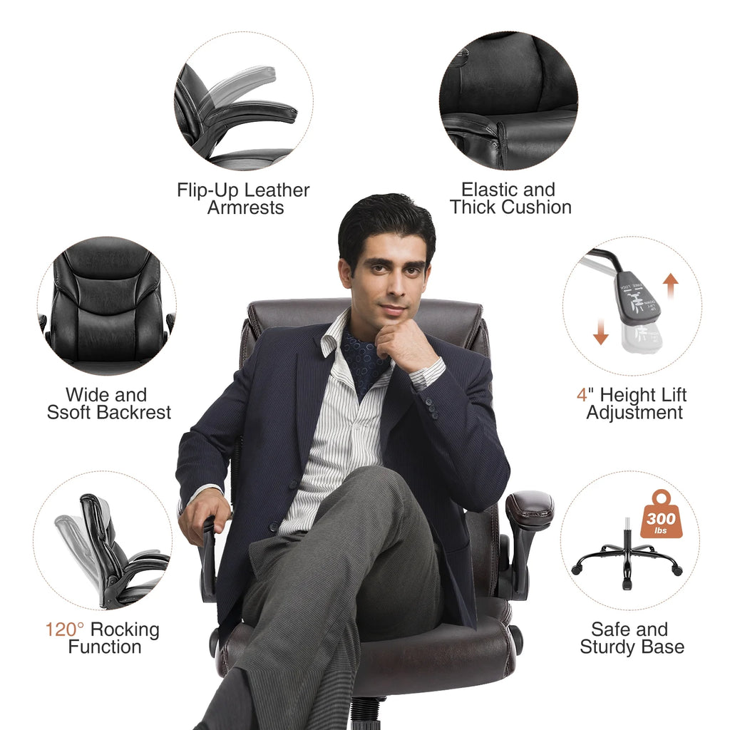 PU Leather High Back Ergonomic Office Chair G839952