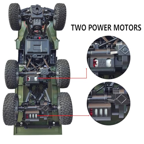 6x6 1/16 Scale 4WD Remote Control Military Truck I827