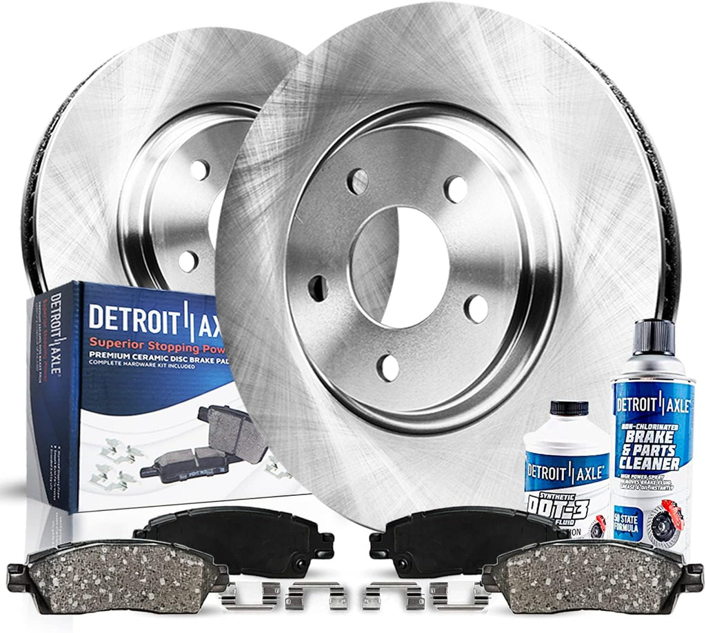 Front Disc Rotors + Ceramic Brake Pads 6pc Set B79509