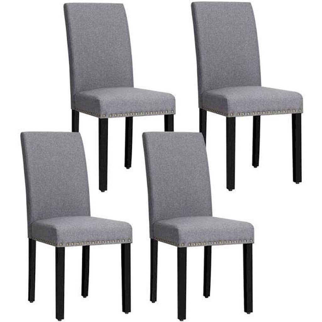 Set of 4 Linen Upholstered Dining N73432