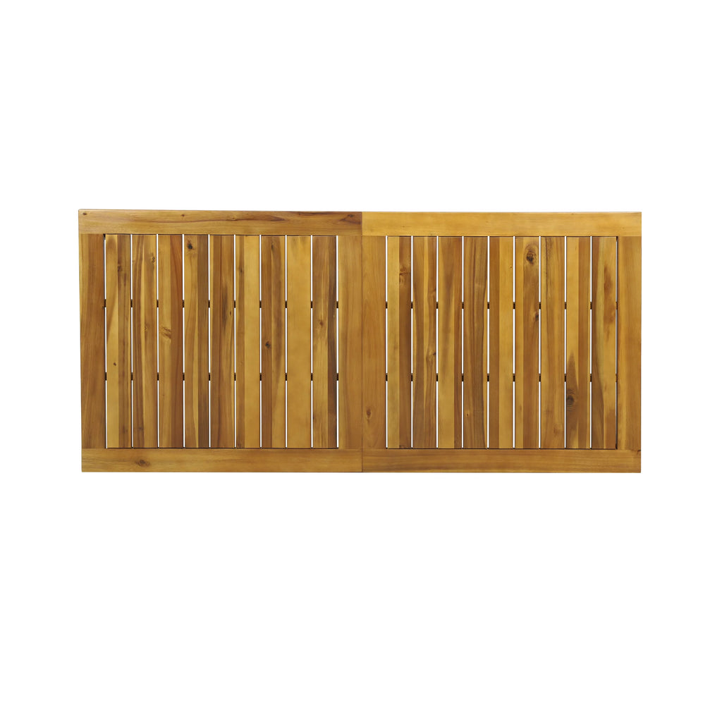 Rustic Rectangle Acacia Wood Dining Table O16798