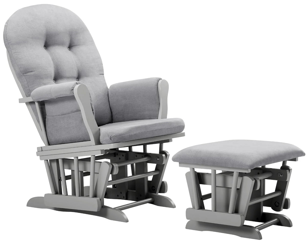 Windsor Glider and Ottoman, Natural w/ Beige Cushion U648908