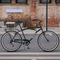 Green Single Speed Bike with Rear Cargo Rack R538601