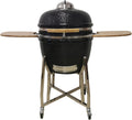 24 Kamado Ceramic Grill with Stainless Steel Cart I85126