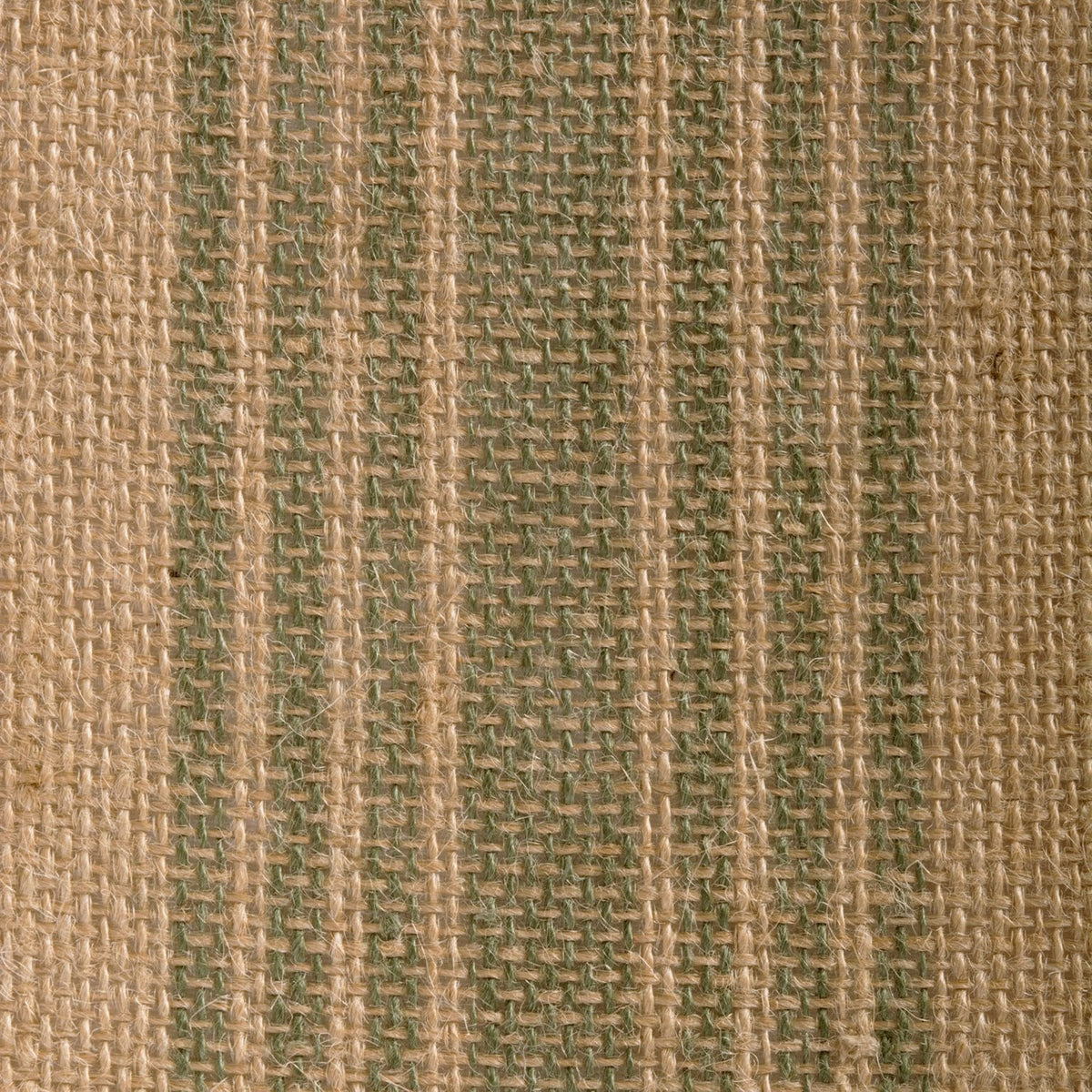 14x72" Beige Green Stripe Burlap Table Runner C660653