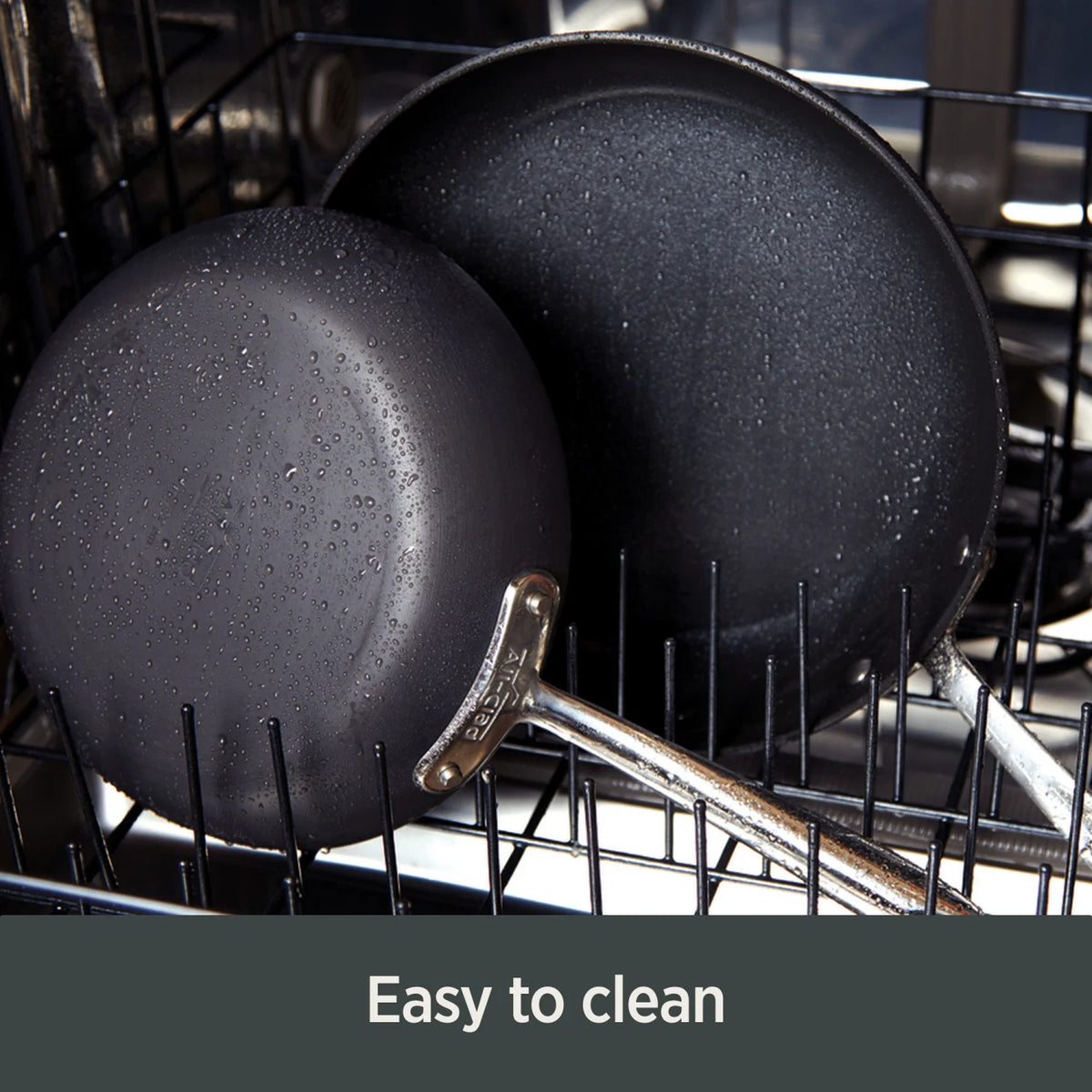 Hard Anodized Nonstick 2-Piece Fry & Sauce Pan Cookware Set J40878