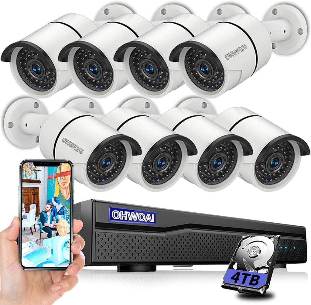 8 Channel POE Security Camera System with 1TB HDD U302850