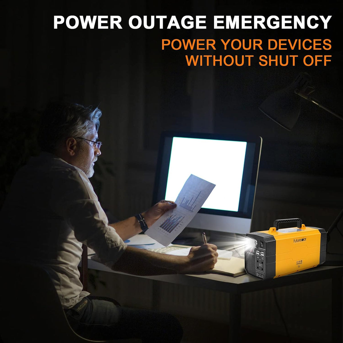 500W Portable Power Station with 110V AC Outlet E3748