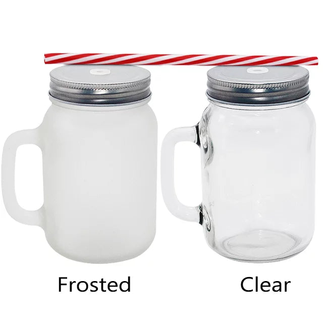 48 Pack 12oz Glass Tumbler with Handle J307