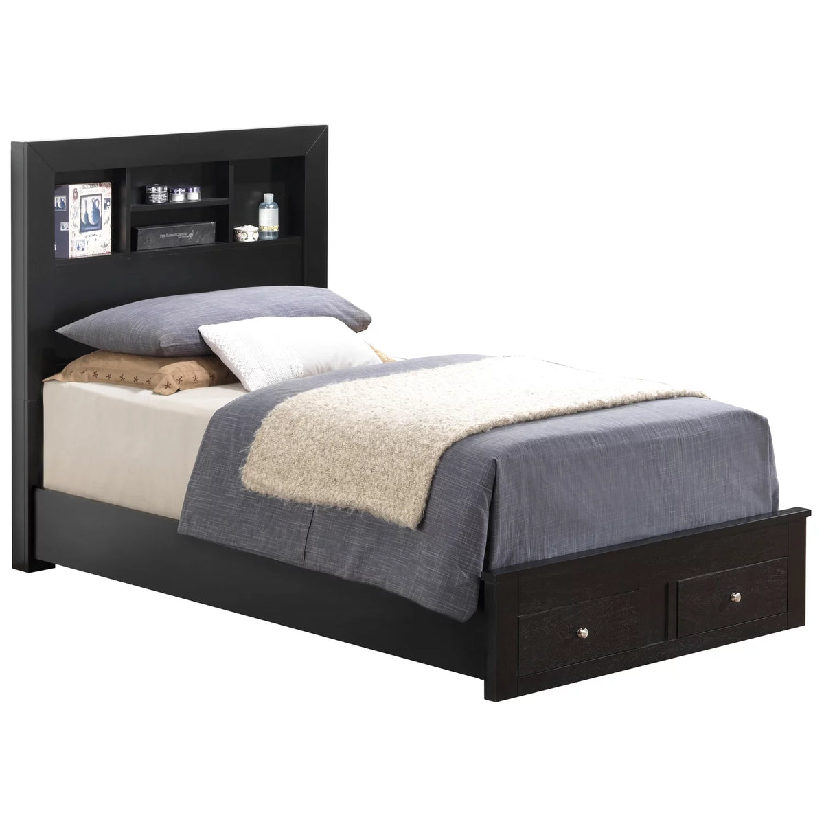 Twin Storage Bed Black T72386