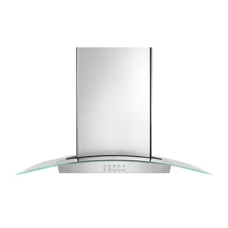 Glass Wall Mount Range Hood in Stainless Steel T865