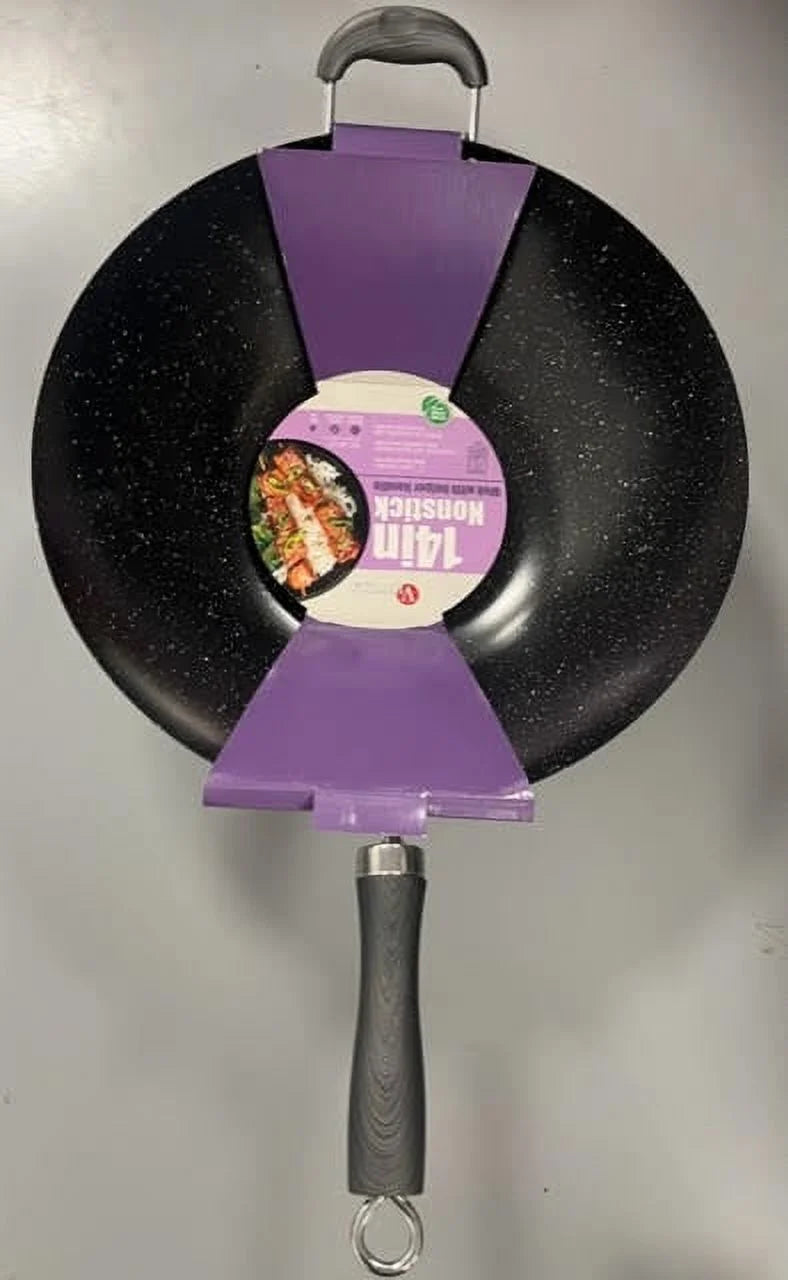 14 Inch Nonstick Wok with Helper Handle O83045