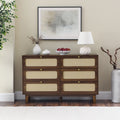 Antique Wooden 6-Drawer Dresser Storage Cabinet Z8980