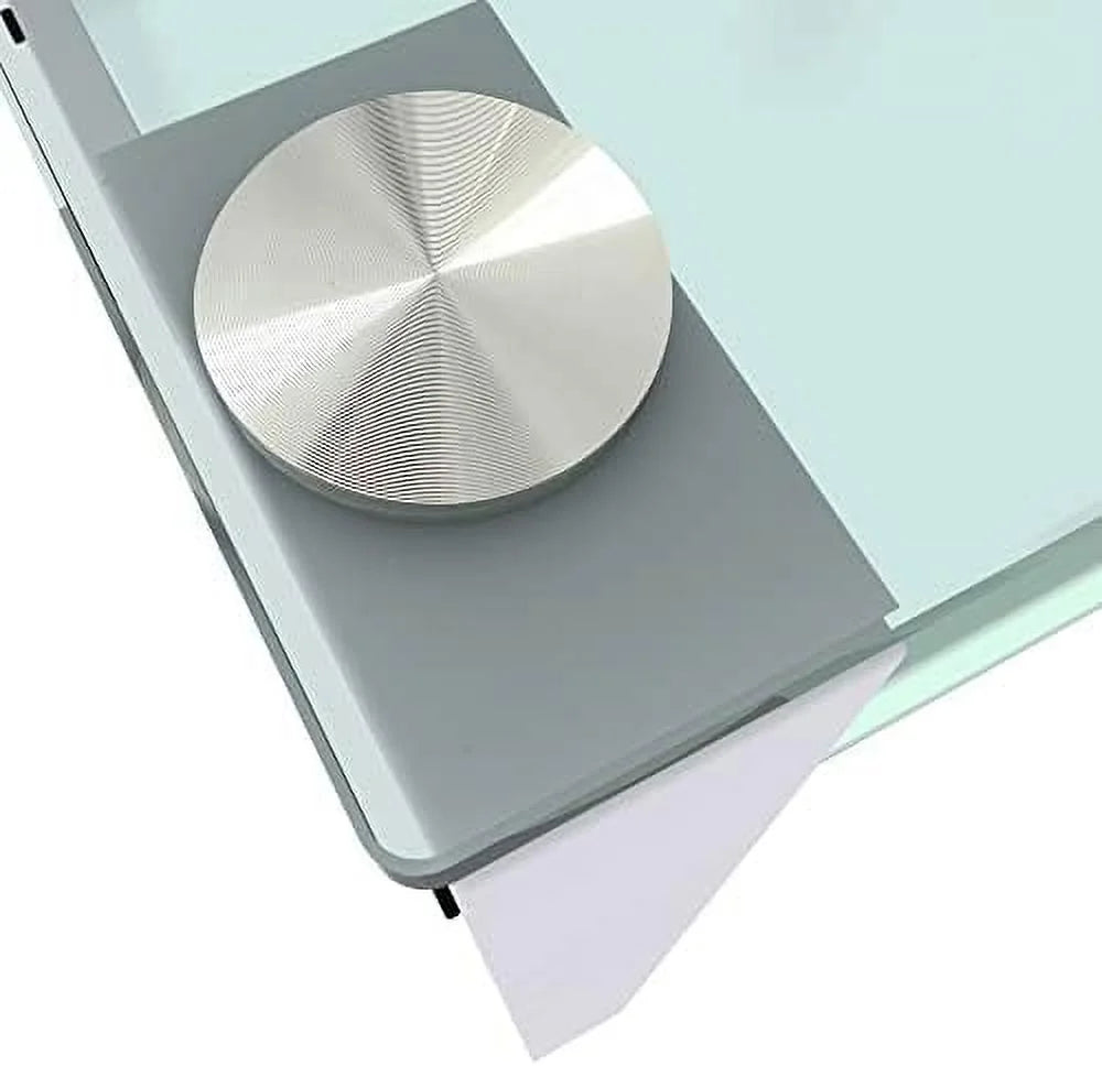 3 Piece Glass Coffee Table and End Tables Set with Tempered Glass Tabletop and Metal Frame S4216