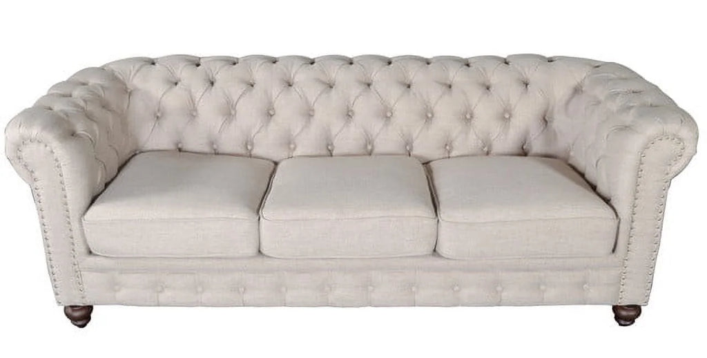 Dark Linen Sofa L5380