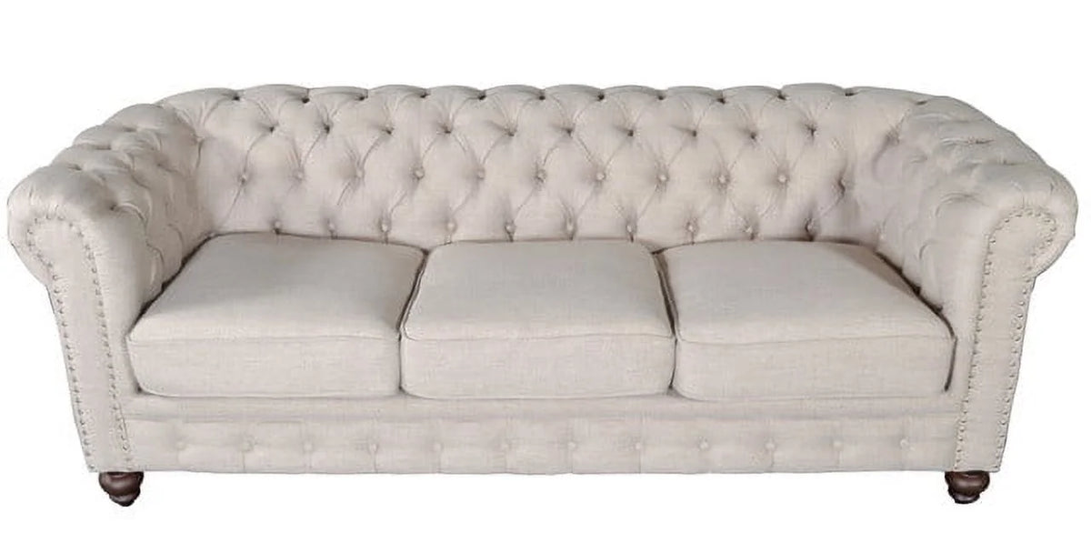 Dark Linen Sofa L5380