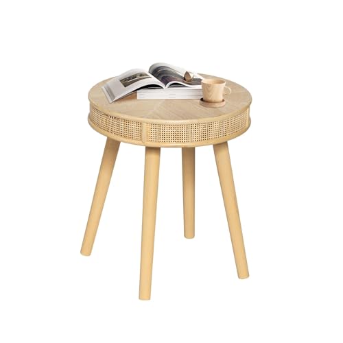 2-Piece Solid Wood Rattan Coffee Table Set Q16321