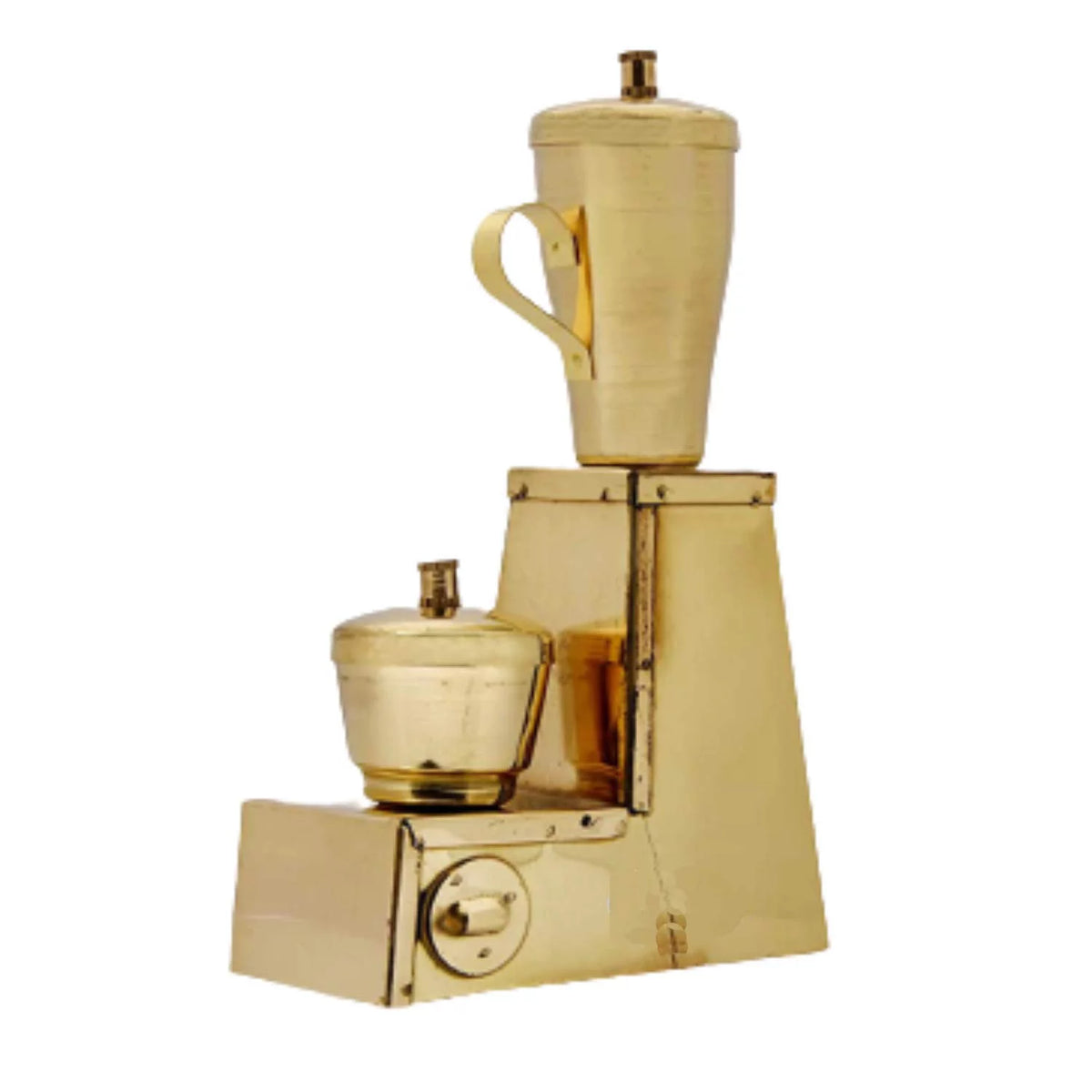 Handicraft Brass Kitchen Pretend Cooking Miniature (Mixer Grinder & 6 Bowls) J20373