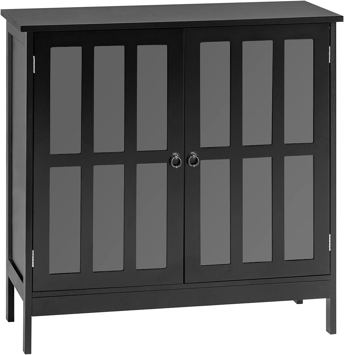 White Wooden Storage Cabinet with Doors W31806
