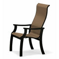 Stacking Patio Dining Armchair Textured Black Parchment M349