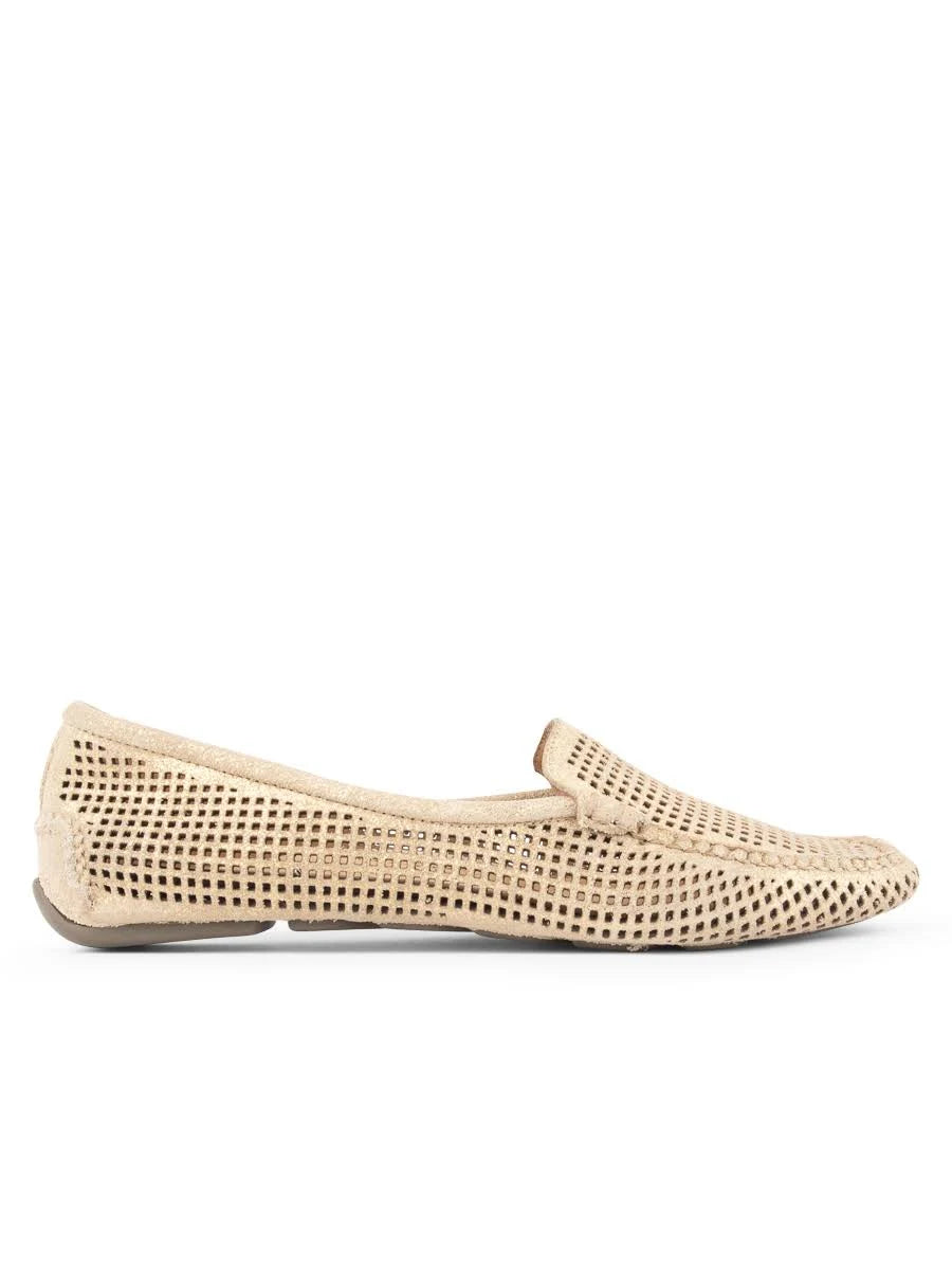 Gold Suede Driving Moccasin N3315