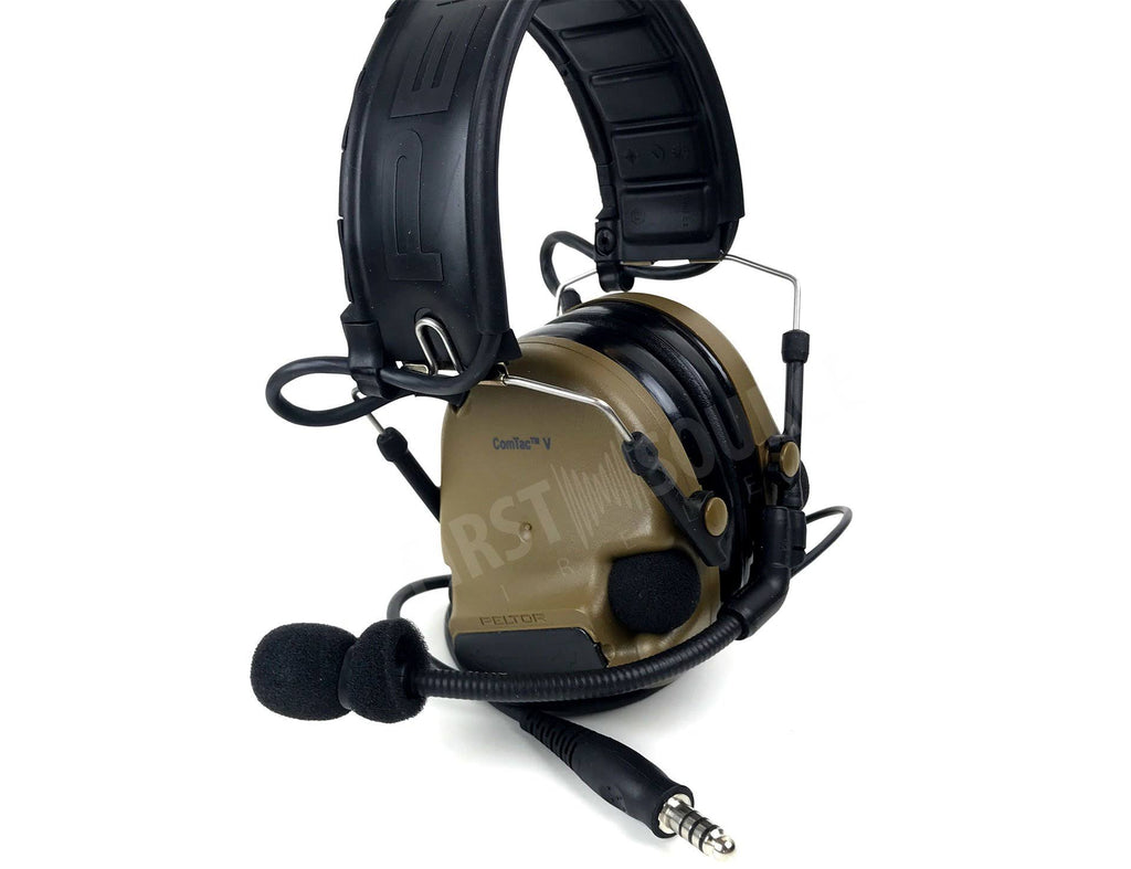 Foldable Brown Tactical Headset G388