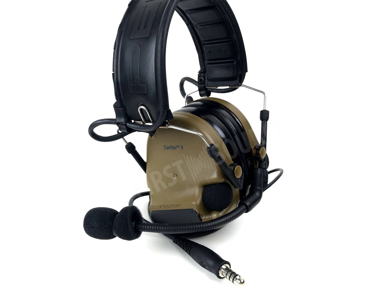 Foldable Brown Tactical Headset G388