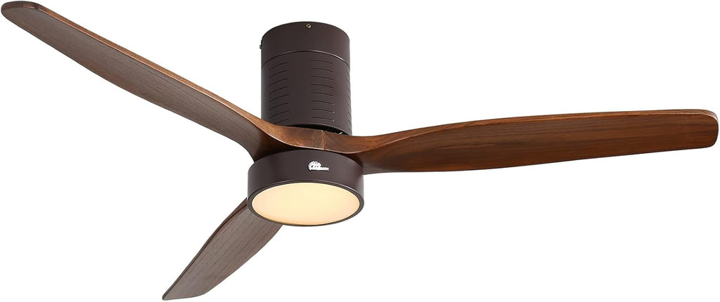 52 Inch Flush Mount Ceiling Fan with Remote Control W540
