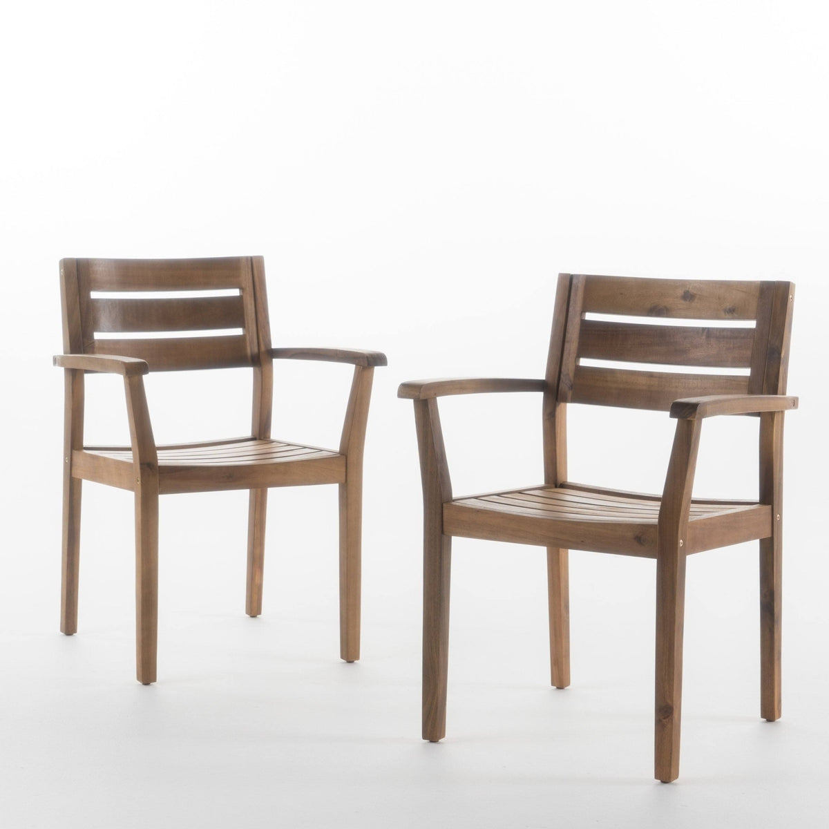 Acacia Wood Dining Chair Set of 2 O45970