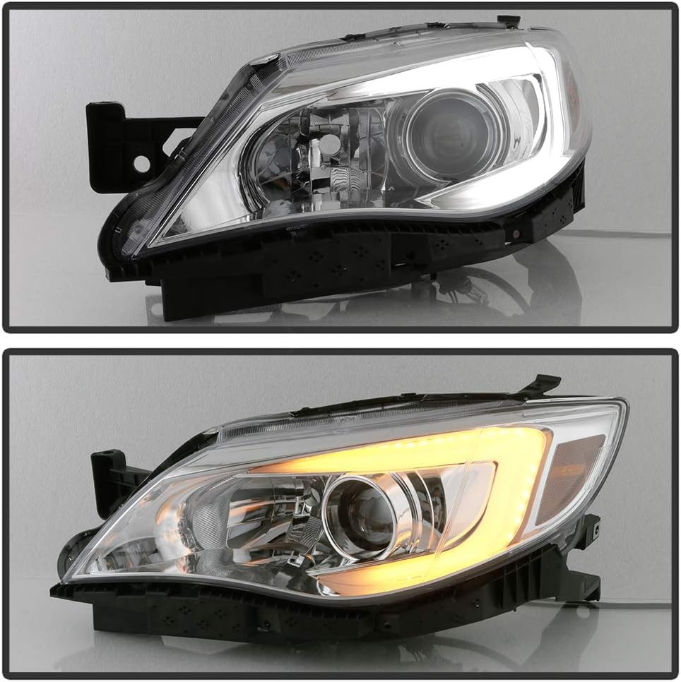 Chrome LED Projector Headlights X4612