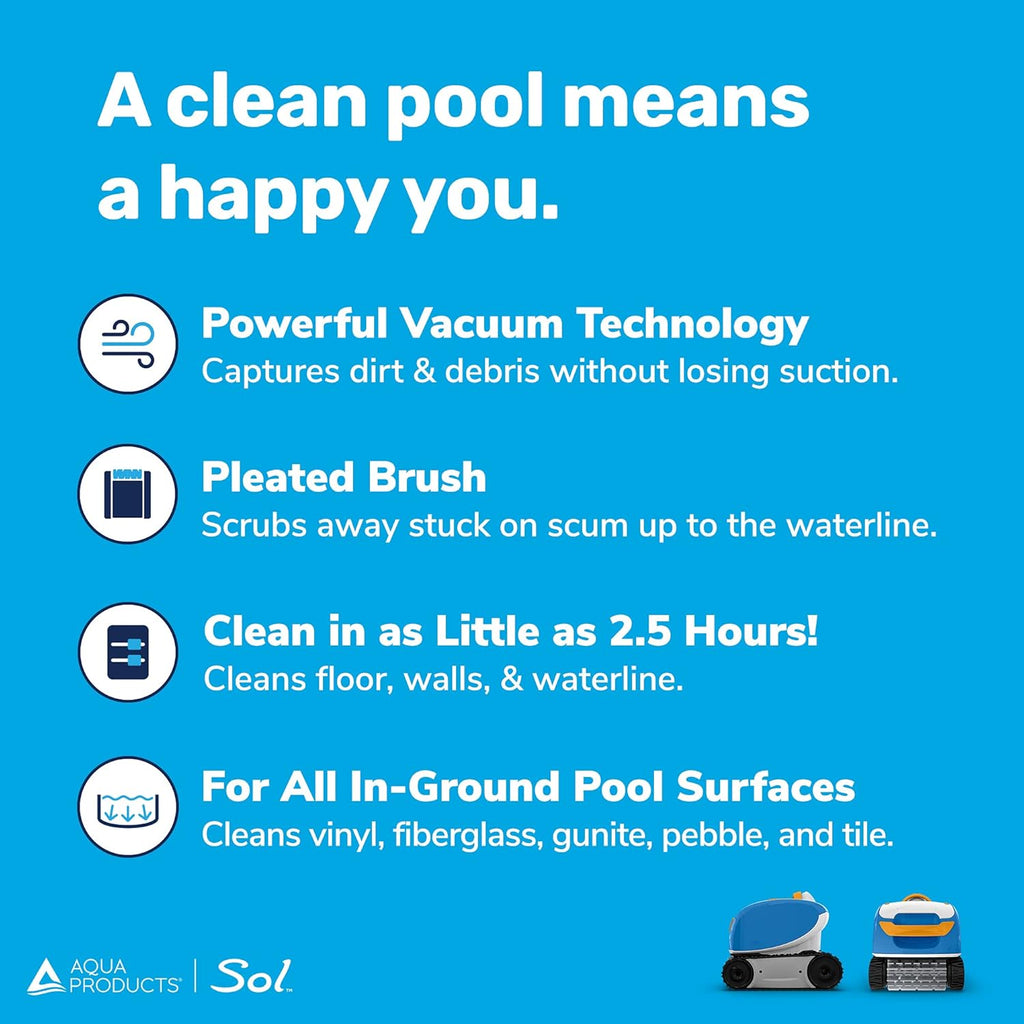 Robotic Pool Cleaner with 50ft Cable I38457