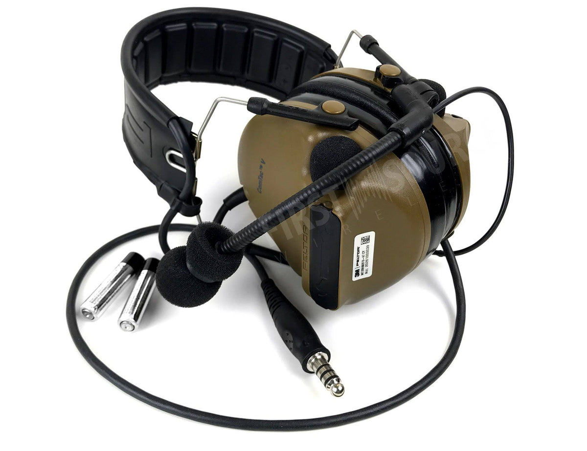 Foldable Brown Tactical Headset G388